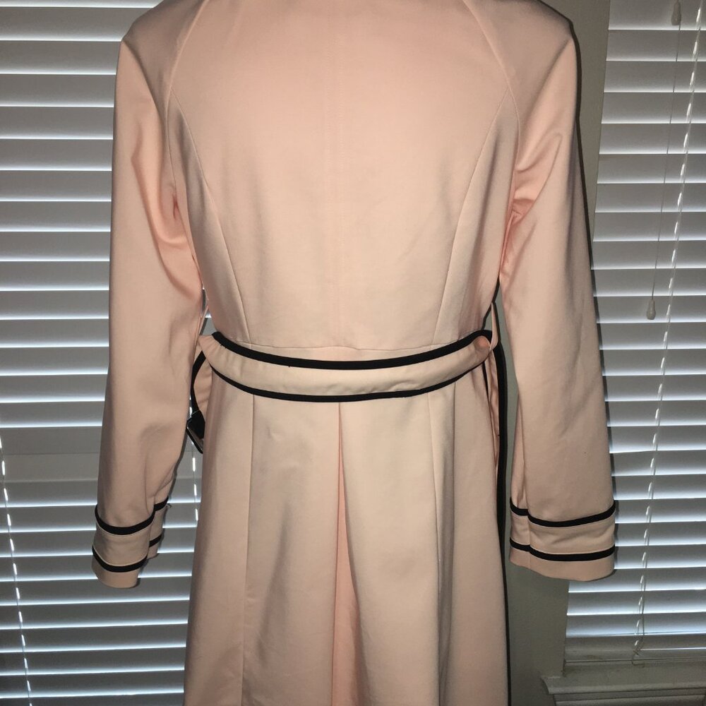 Elle Raincoat Trenchcoat Jacket Size Medium - Picture 8 of 8